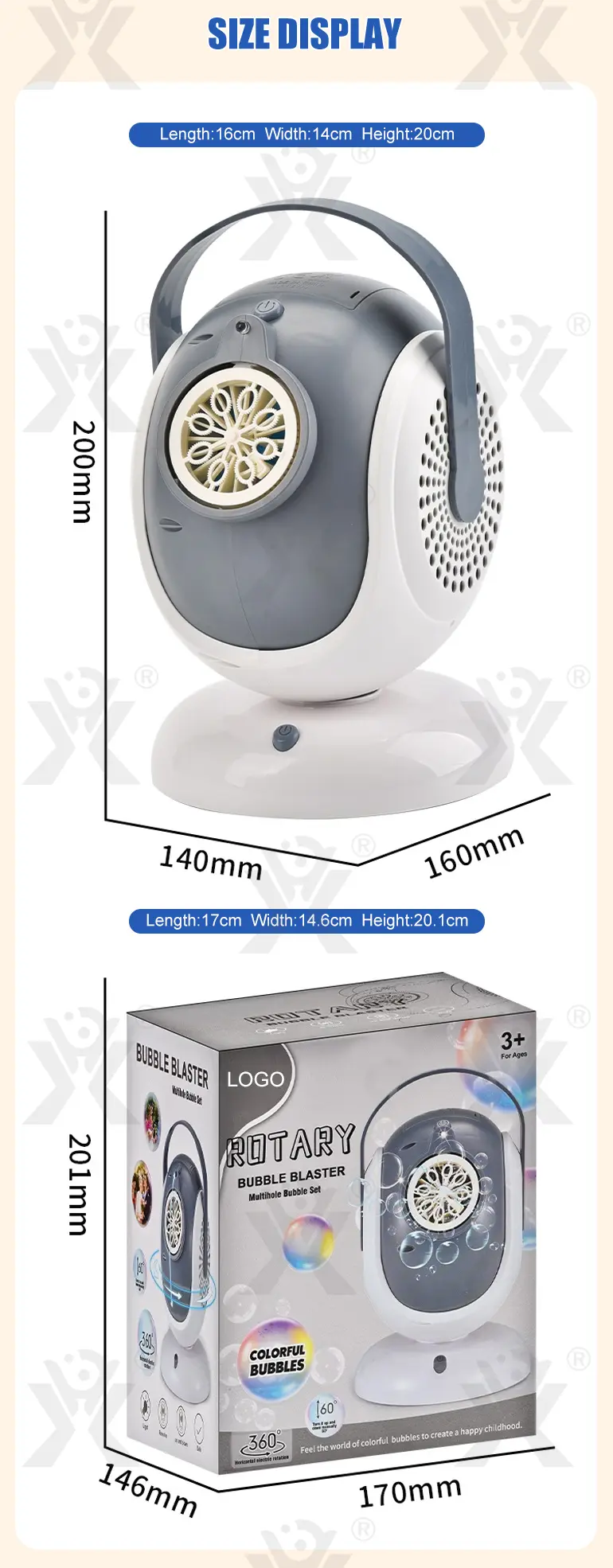 Automatic Rotating Bubble Machine (TG4511506) — product detail panel 6