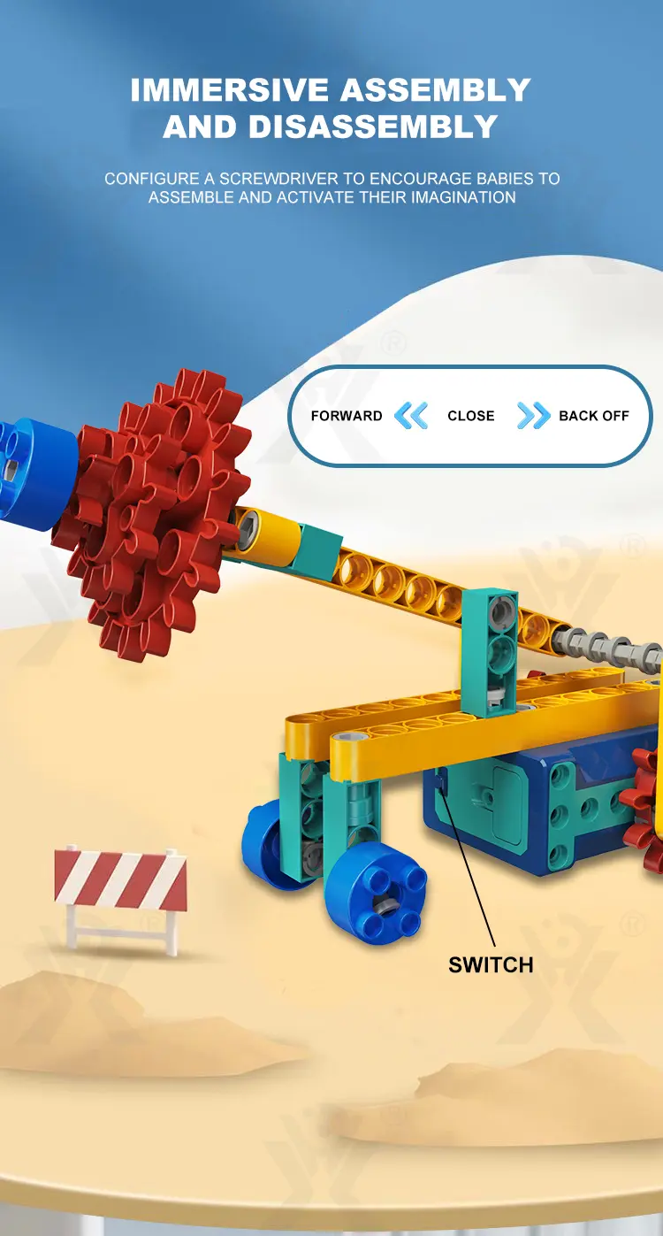 STEM Motorized Building Blocks Set -Educational Toys Chinese Manufacturers (TG4463536) — product detail panel 3