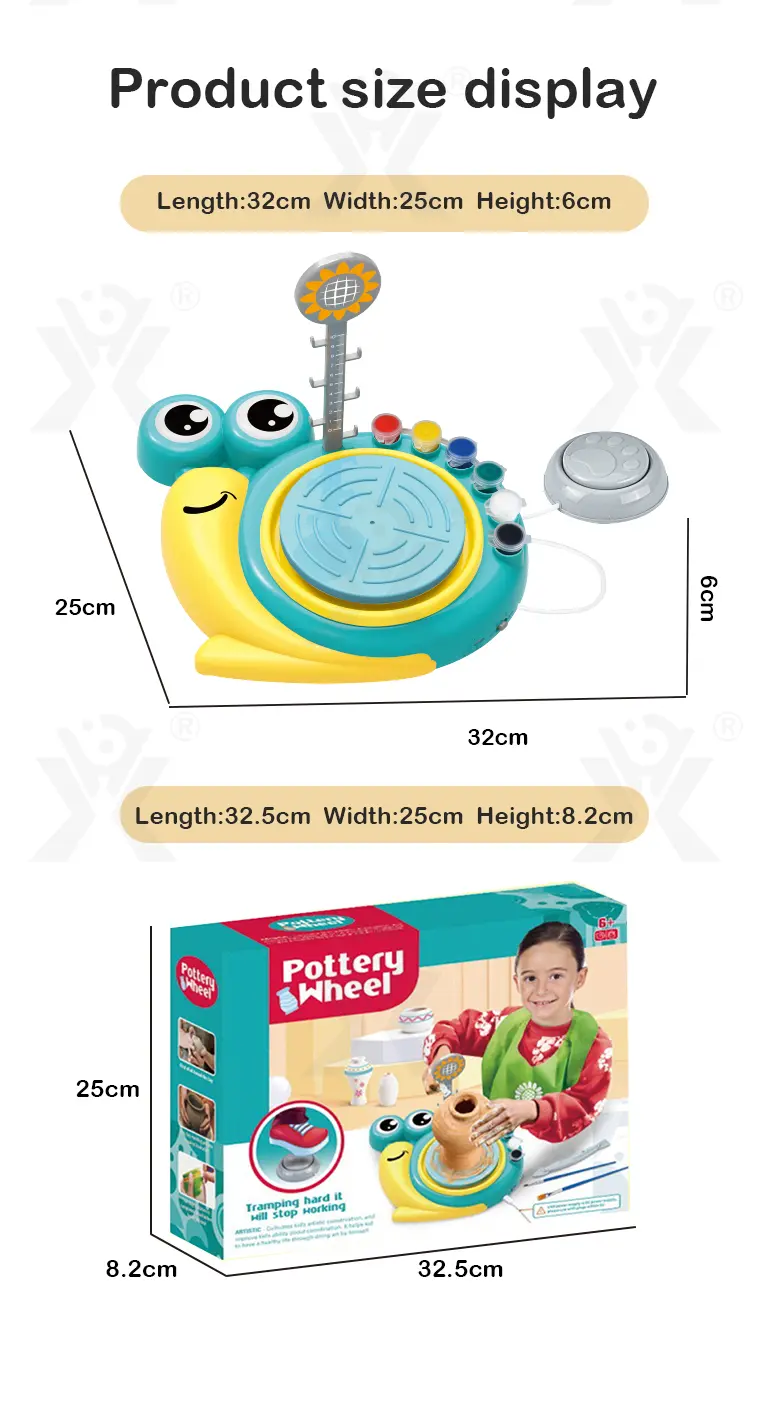 Pottery Machine Toy, Snail Shaped, For Kids (TG4358668) — product detail panel 11