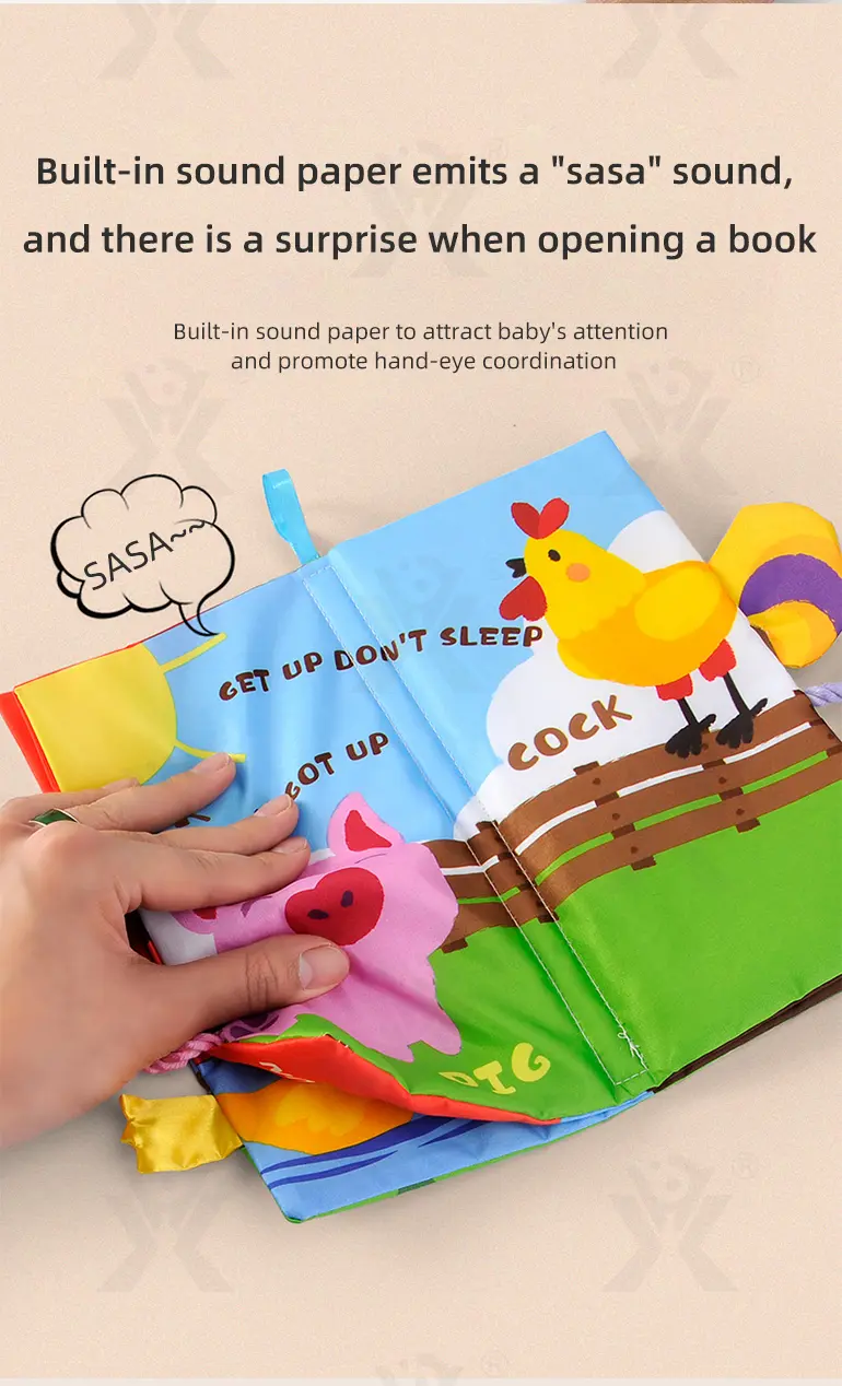 Animal Washable Tails Cloth Book Touch (TG2118106) — product detail panel 3