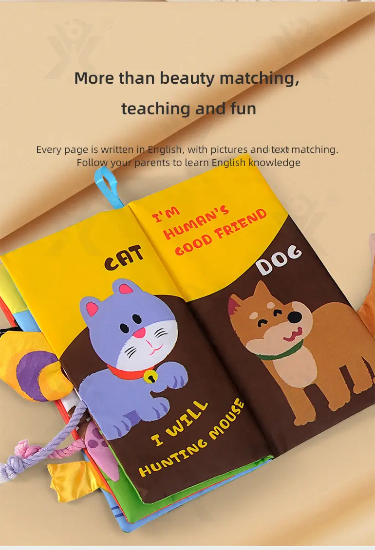 Animal Washable Tails Cloth Book Touch (TG2118106) — product detail panel 5