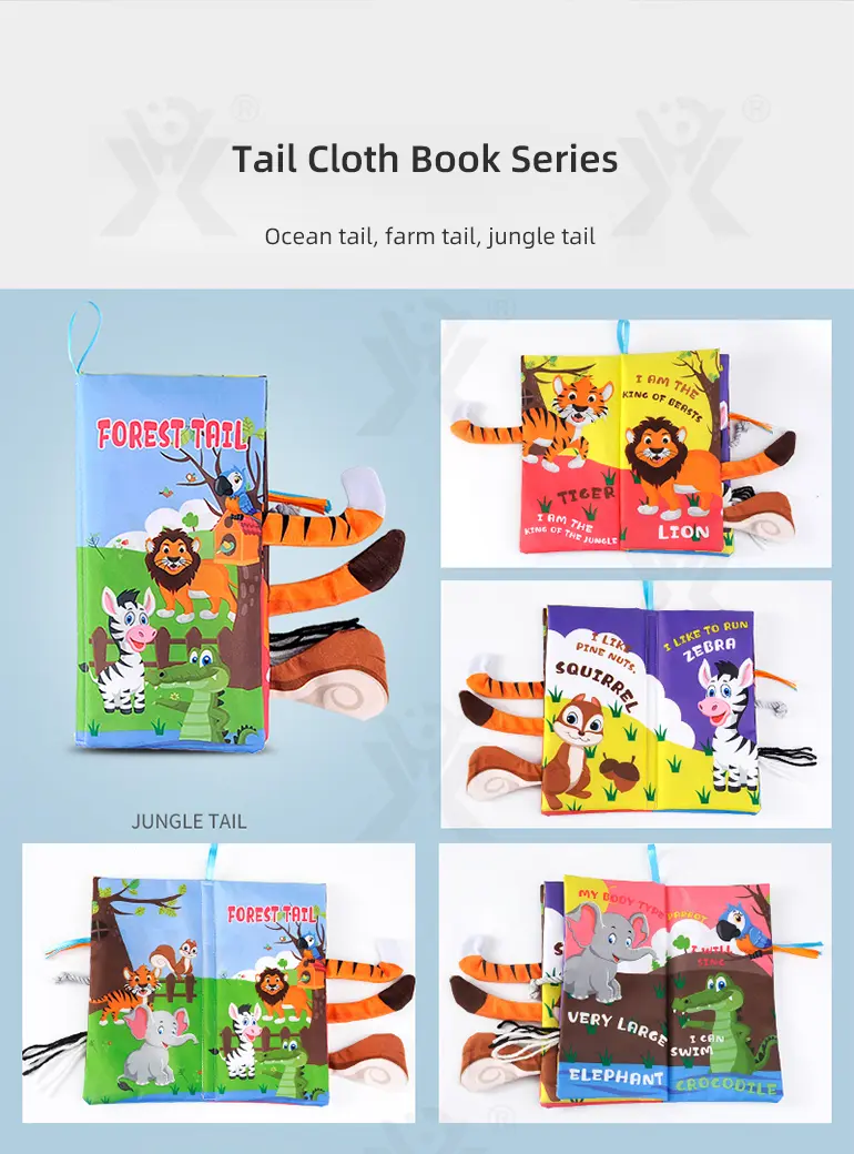 Animal Washable Tails Cloth Book Touch (TG2118106) — product detail panel 7