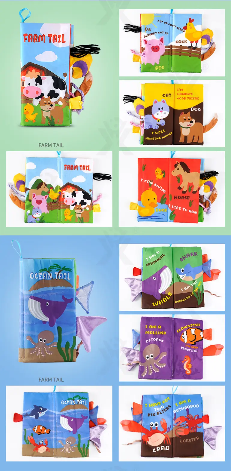 Animal Washable Tails Cloth Book Touch (TG2118106) — product detail panel 8