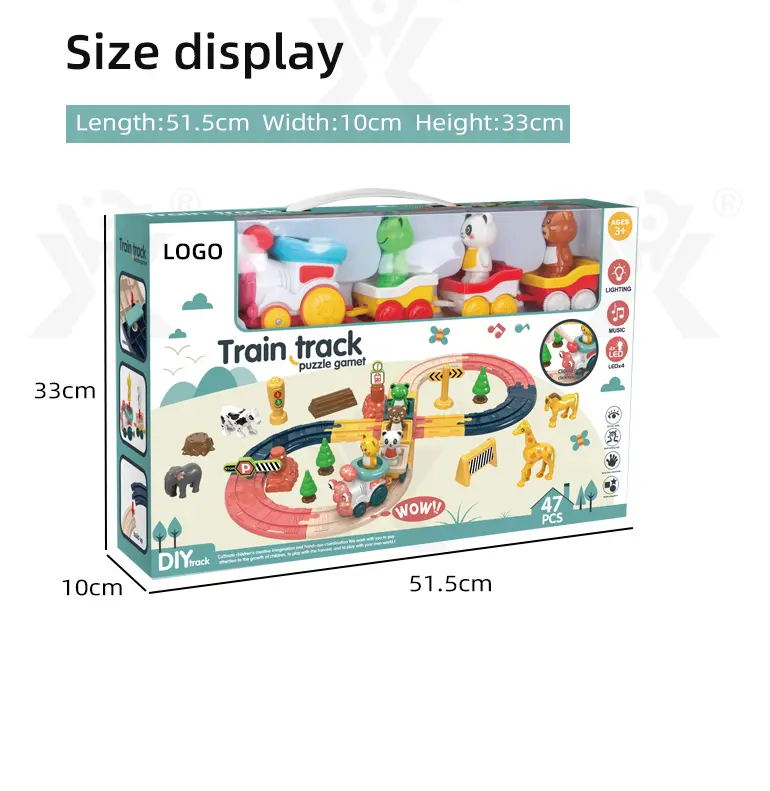 Light Music Train Track Set, 47 pcs (TG2122555) — product detail panel 7