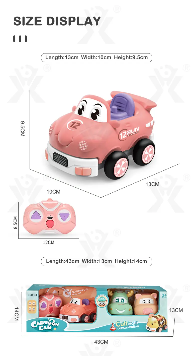 Two Way RC Racing Car Toy, Cartoon Body, Light, and Music (TG2153429) — product detail panel 10
