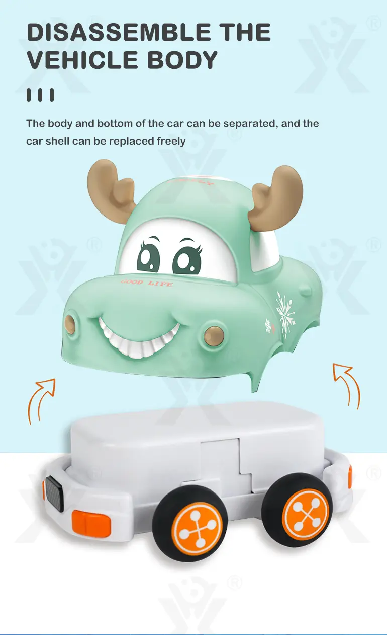 Two Way RC Racing Car Toy, Cartoon Body, Light, and Music (TG2153429) — product detail panel 3