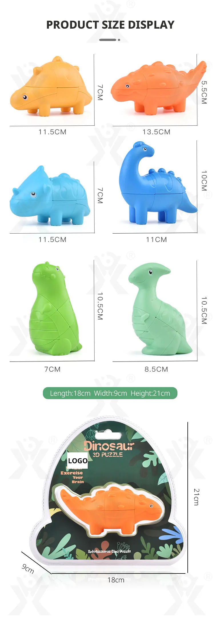 Dinosaur Shape Magic Cube Toy (TG4491853) — product detail panel 7