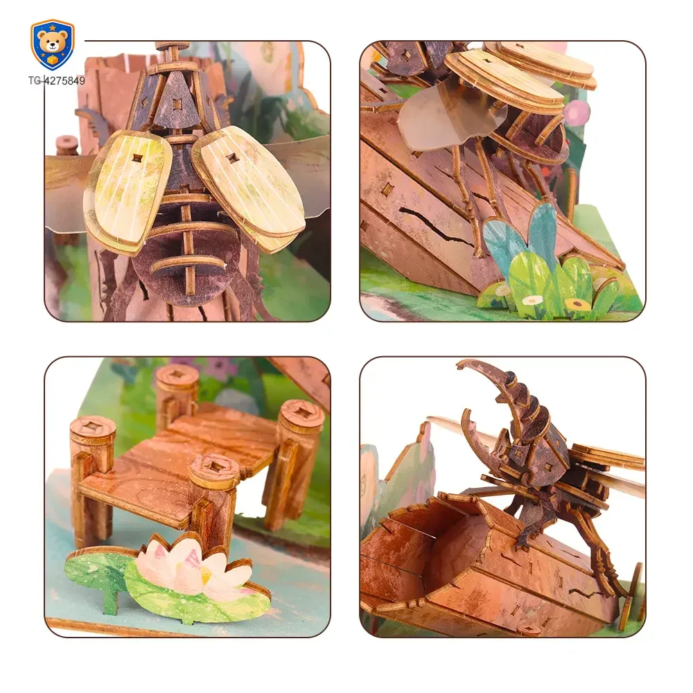3D Wooden Puzzle Toy Series — product view 3