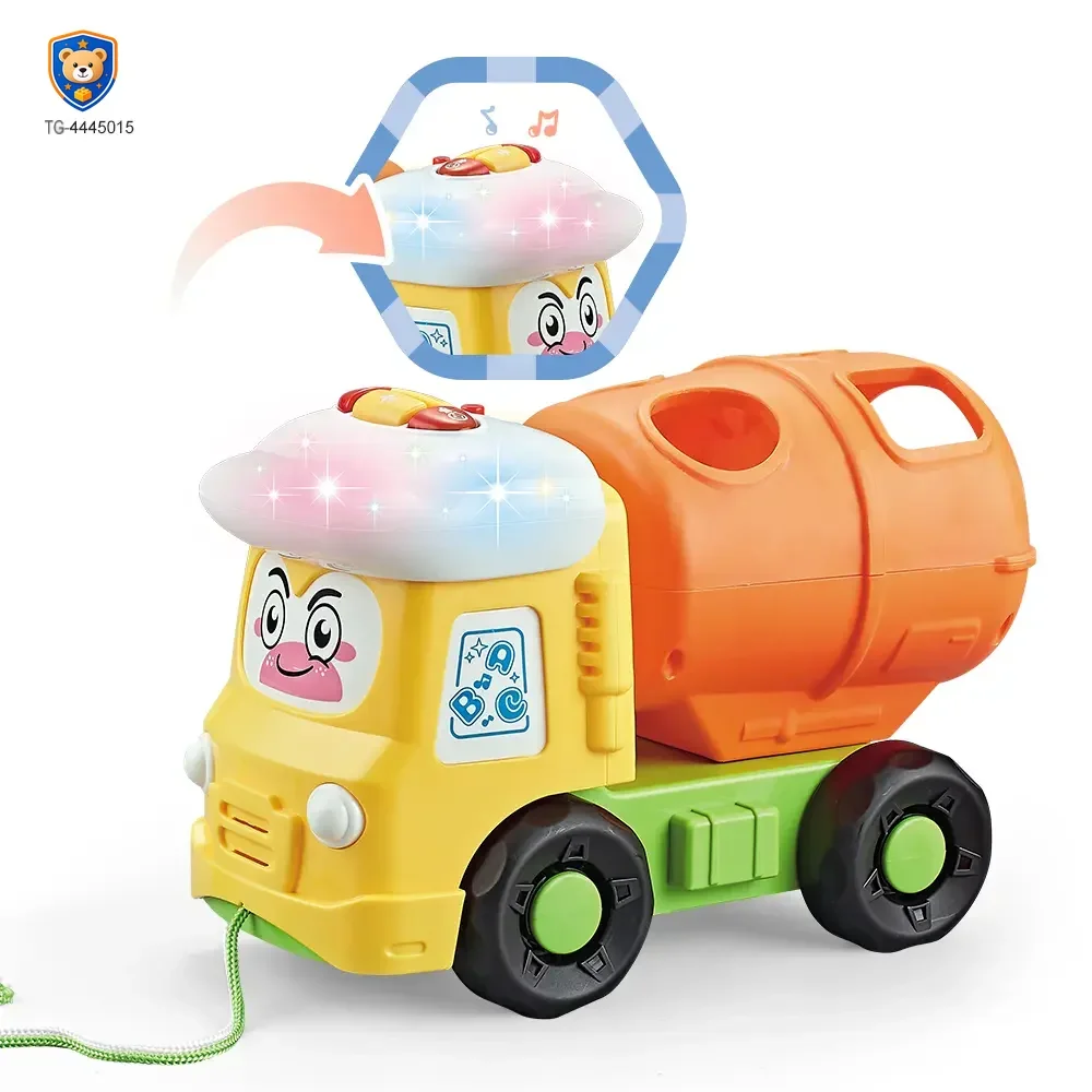Shape Matching Vehicle Toy, Musical Building Block Car Toy — product view 2