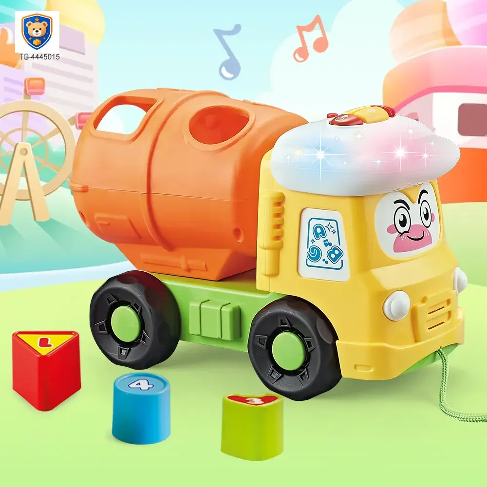 Shape Matching Vehicle Toy, Musical Building Block Car Toy — product view 5