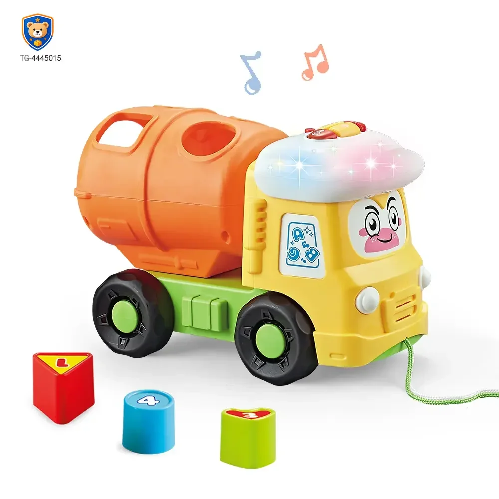 Shape Matching Vehicle Toy, Musical Building Block Car Toy — product view 7