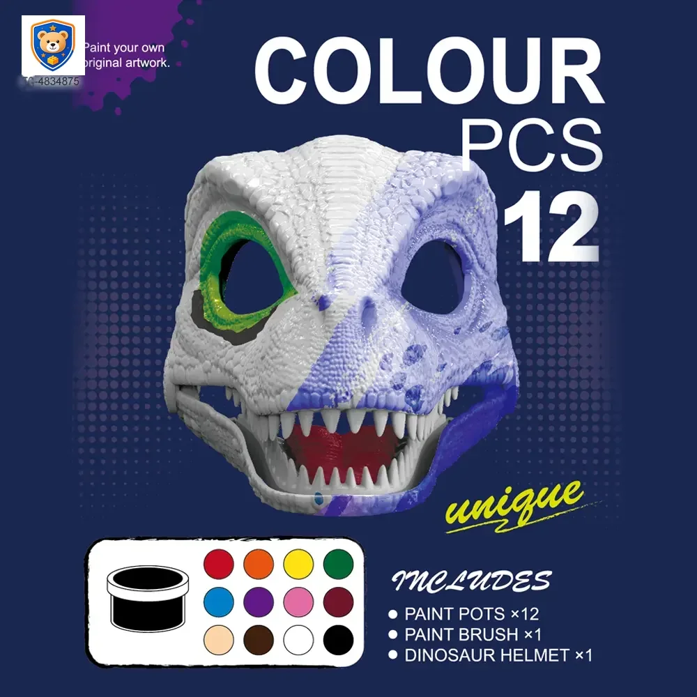 DIY Dinosaur Mask with Movable Jaw — product view 2