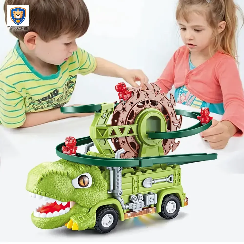 Dinosaur Slide Track Car Toys Set — product view 2