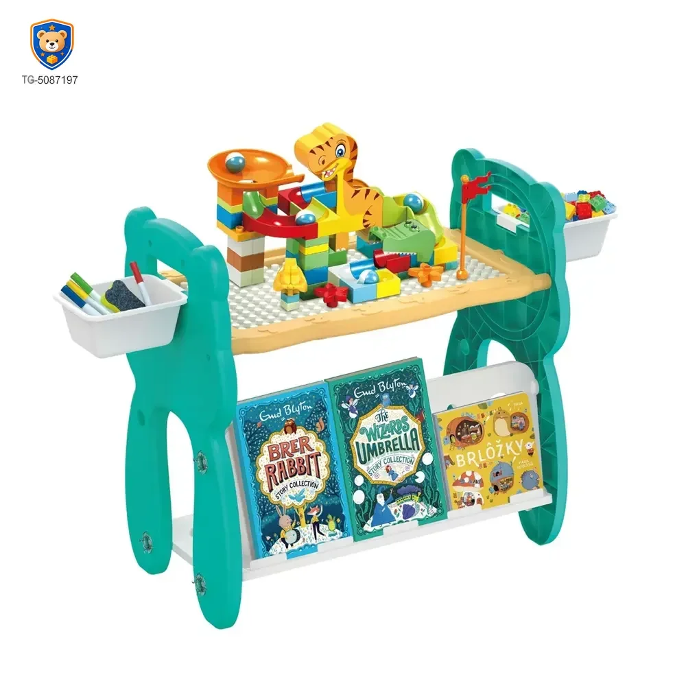 Multi-Functional Learning Table & Art Easel, Drawing Board & Building Blocks Set Toy- Educational Toys Factory Supply — product view 1