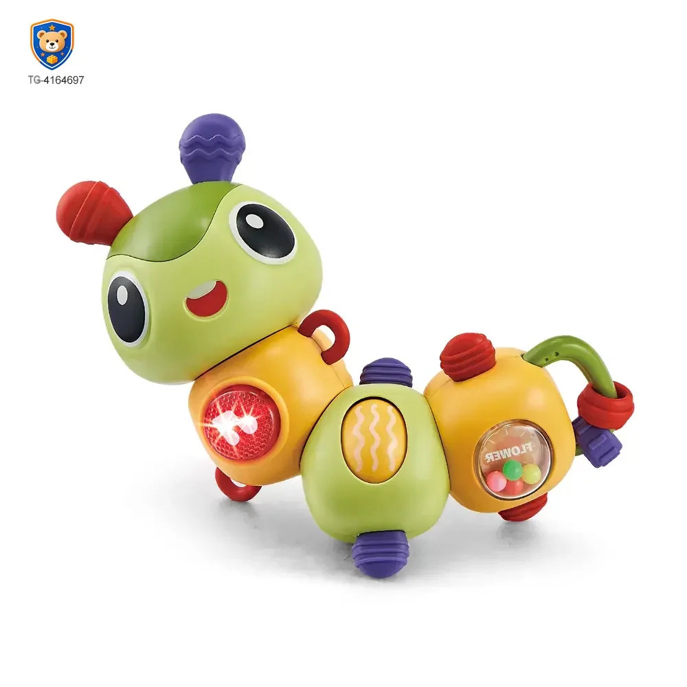 Electric Caterpillar Toy with Music, Sound, Lighting, and 360 Degree Rotation — product view 3