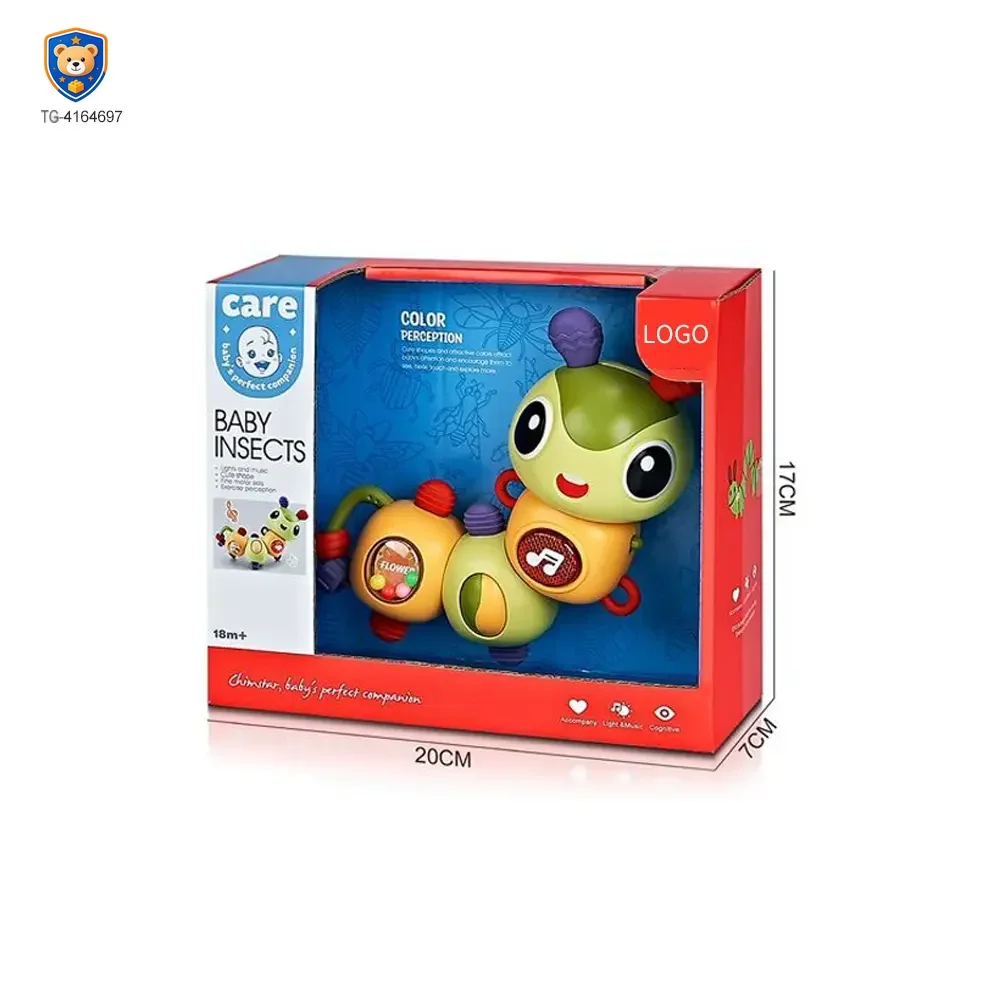 Electric Caterpillar Toy with Music, Sound, Lighting, and 360 Degree Rotation — product view 5