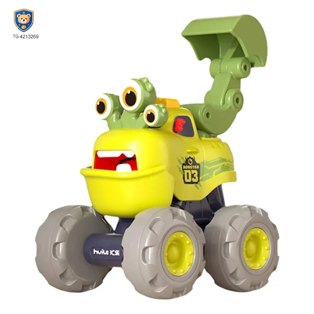 Pull Back Monster Car Toy, Fun Monster Construction Truck — product view 12