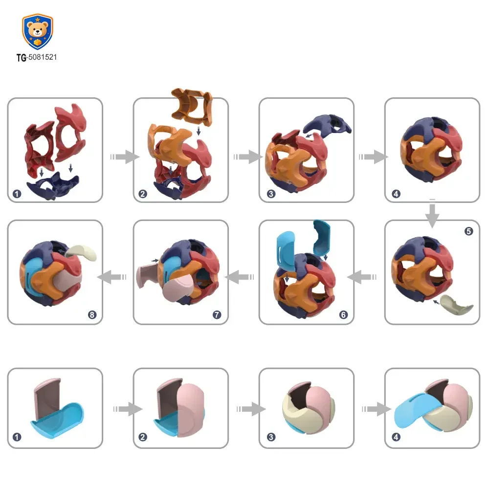 3D Puzzle Ball Piggy Bank Toy — product view 4