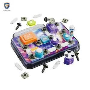 Science Toy Set, DIY Scientific Circuits Set, 45 Pieces, 6 Cards