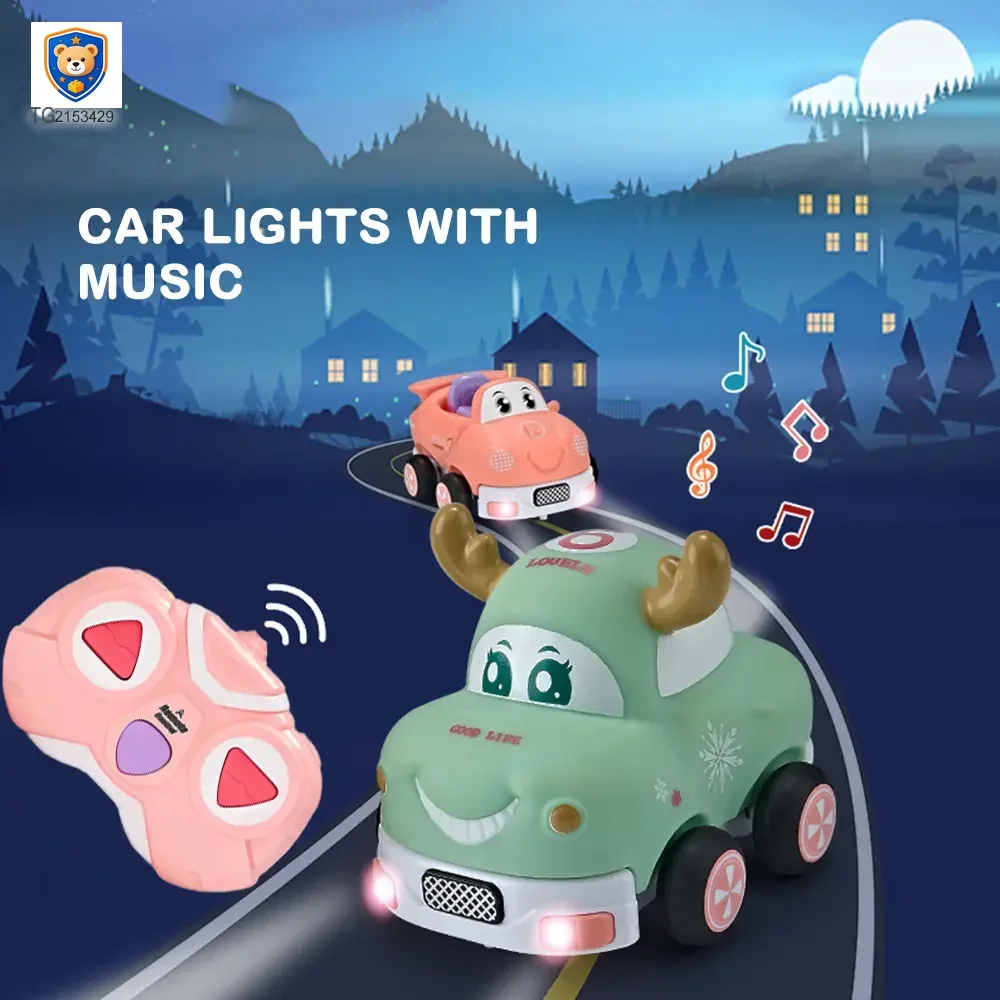 Two Way RC Racing Car Toy, Cartoon Body, Light, and Music — product view 4