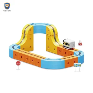 Versatile Magnetic Railcar Toy, 68pcs Electric Magnetic Train Set