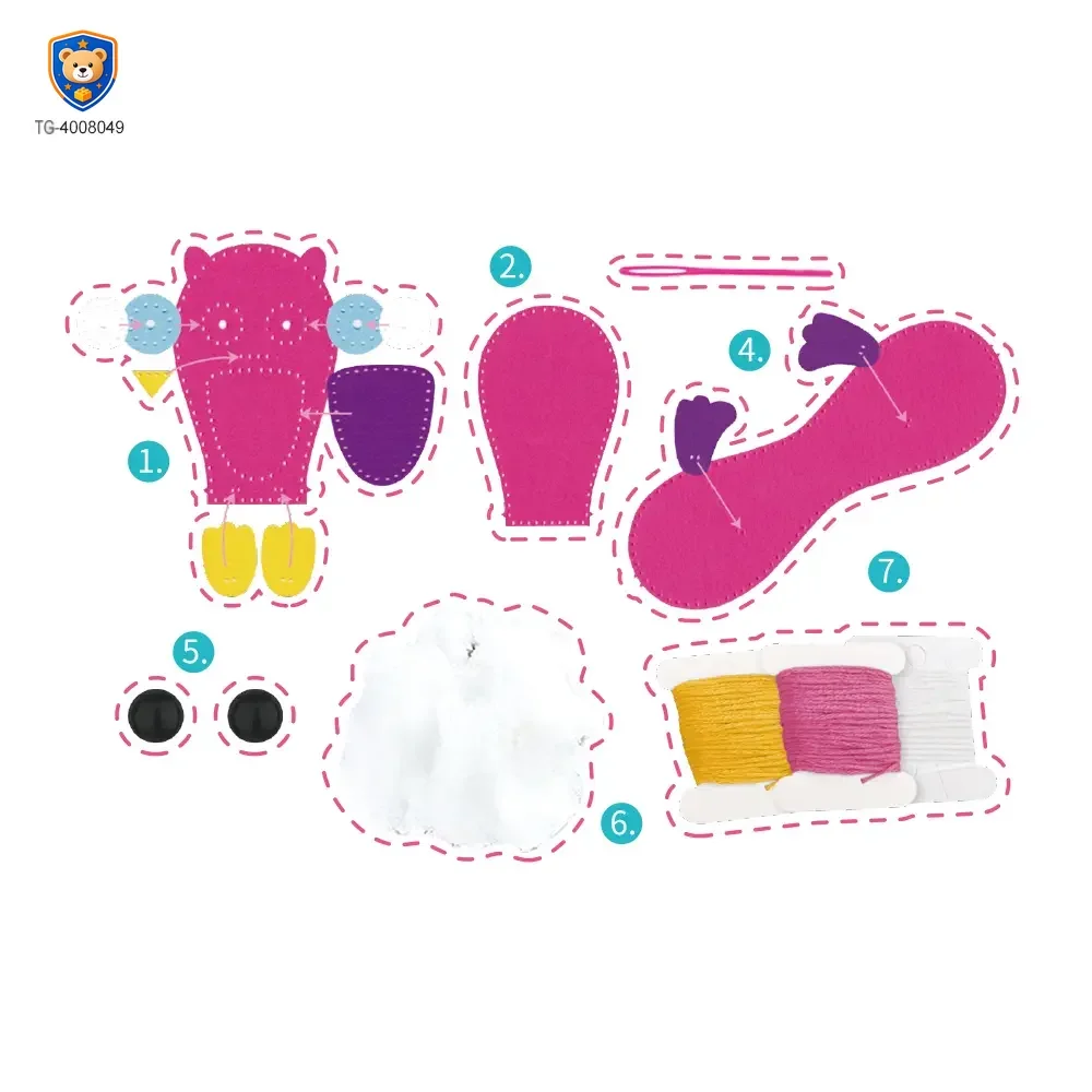 DIY Owl Doll Toy, Sewing Kit — product view 5