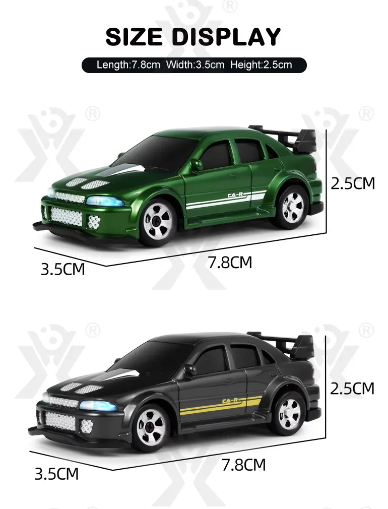 1/64 2.4G 4WD Mini Drift RC Car LED Light, High Speed Racing Remote Control Vehicles Models Desktop Toys (TG5131038) — product detail panel 6
