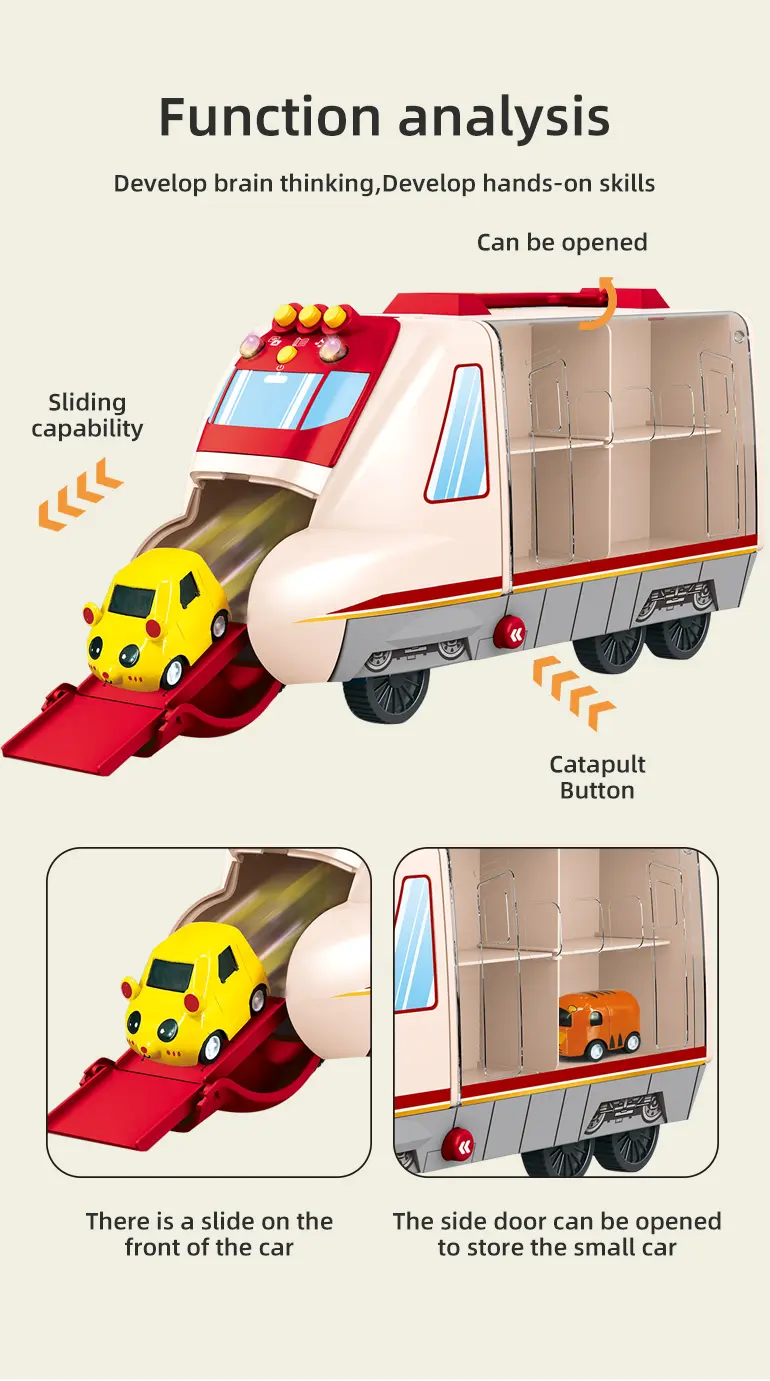 Carrier Vehicles Toy, Multifunctional Buttons, Colorful Music and Lighting (TG4351714) — product detail panel 2