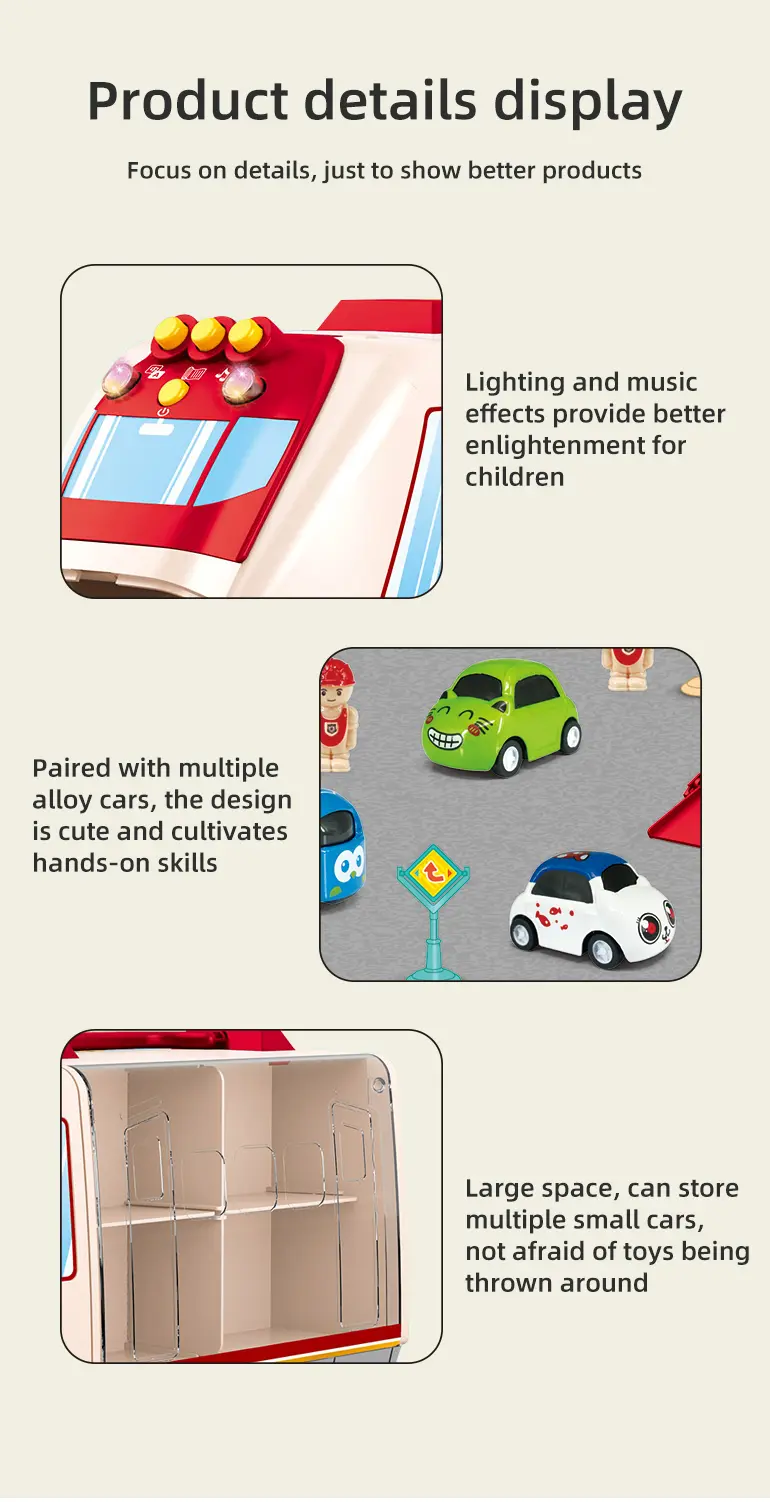 Carrier Vehicles Toy, Multifunctional Buttons, Colorful Music and Lighting (TG4351714) — product detail panel 7