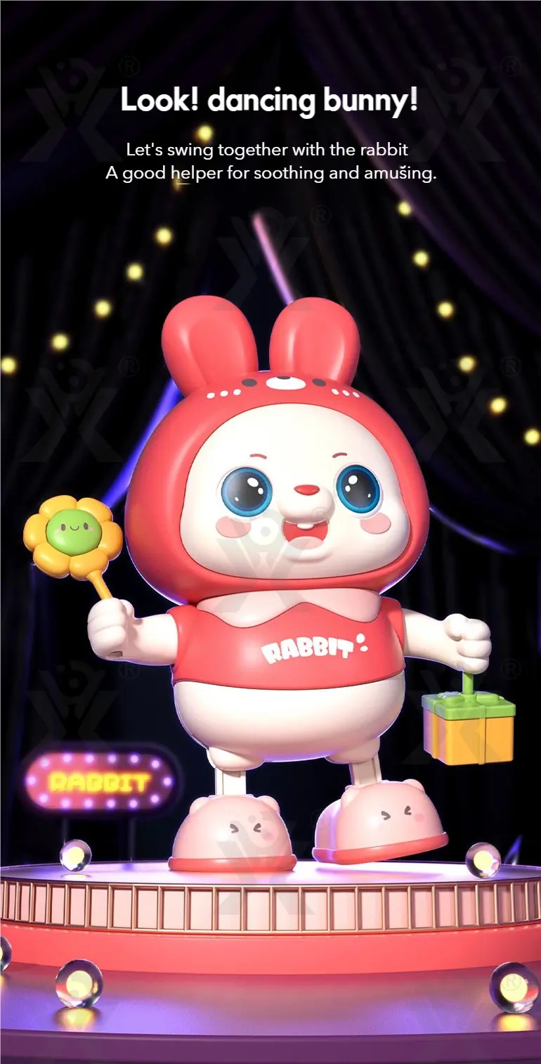 Dancing Rabbit Toy for Kids with Dynamic Music & Cool Lights (TG4481273) — product detail panel 1