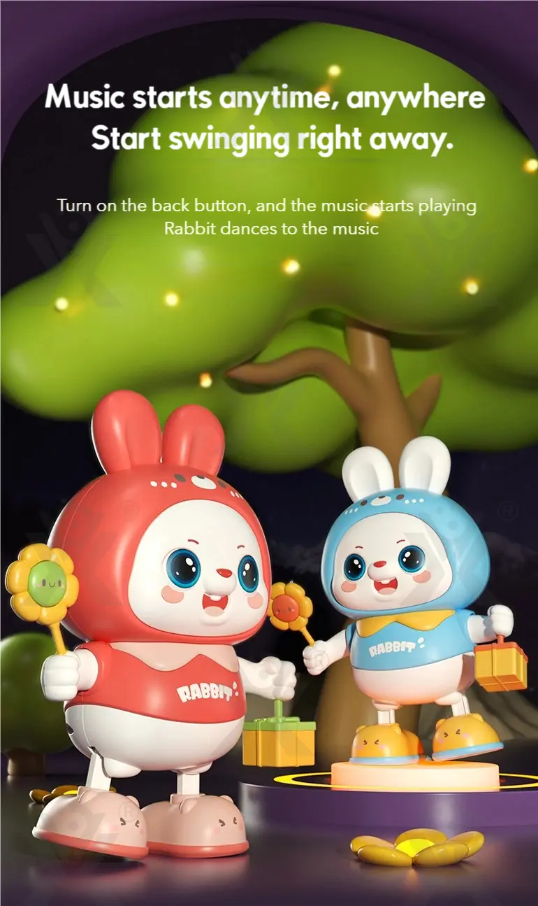 Dancing Rabbit Toy for Kids with Dynamic Music & Cool Lights (TG4481273) — product detail panel 3