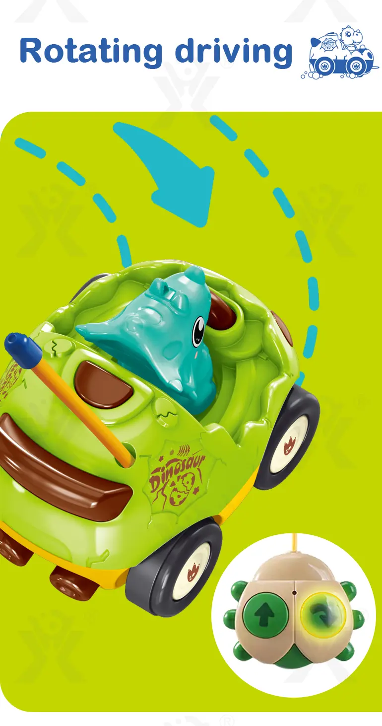 Dinosaur RC Cars Toys, with Light and Sound (TG4970679) — product detail panel 3