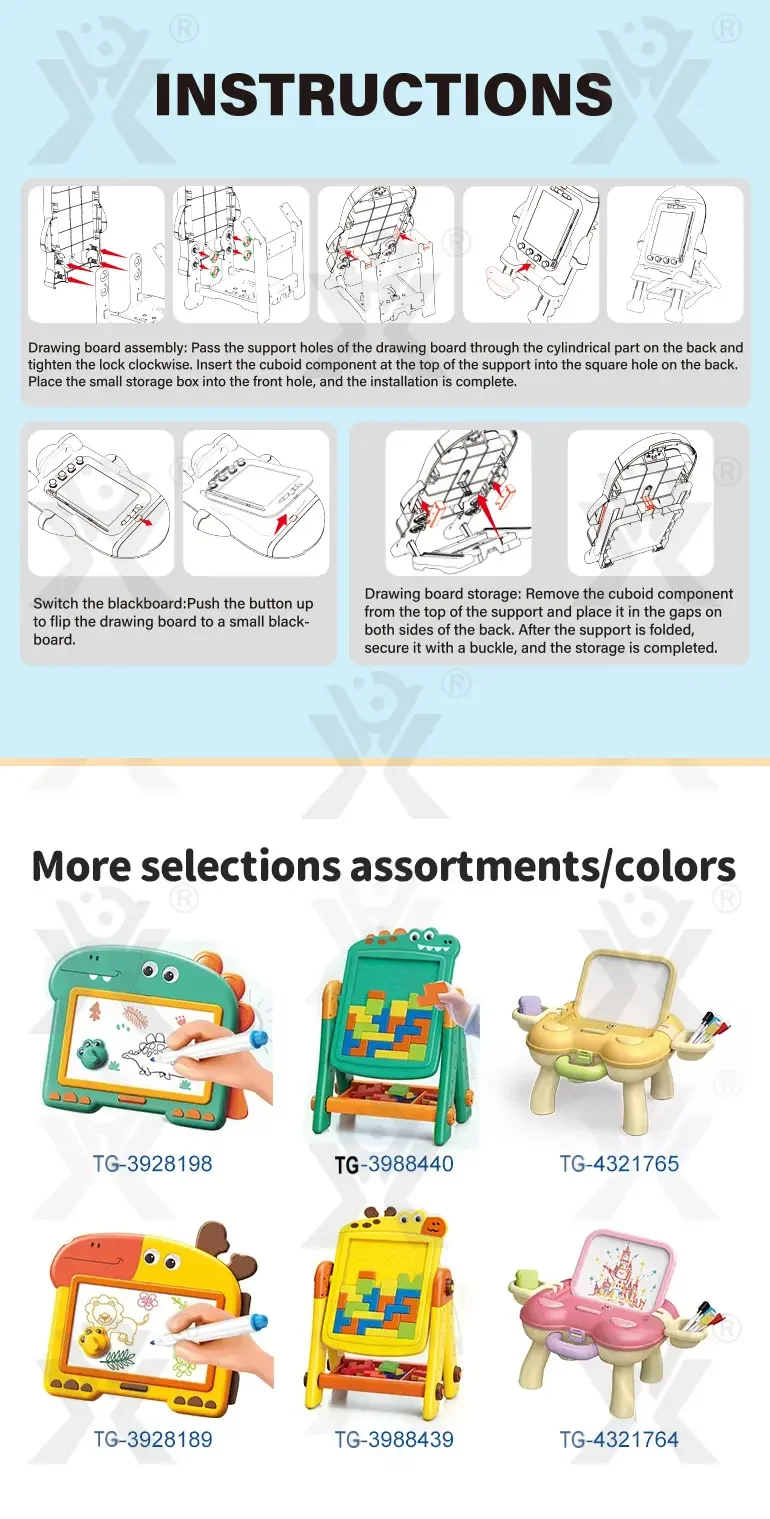 2 in 1 Magnetic Drawing Board & Blackboard (TG4526222) — product detail panel 4