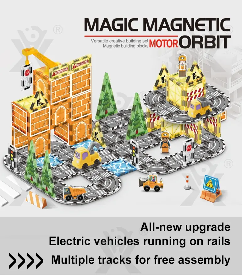 Engineer Magnetic Tile Sets For Kids, STEM Montessori Toy (TG5070933) — product detail panel 1