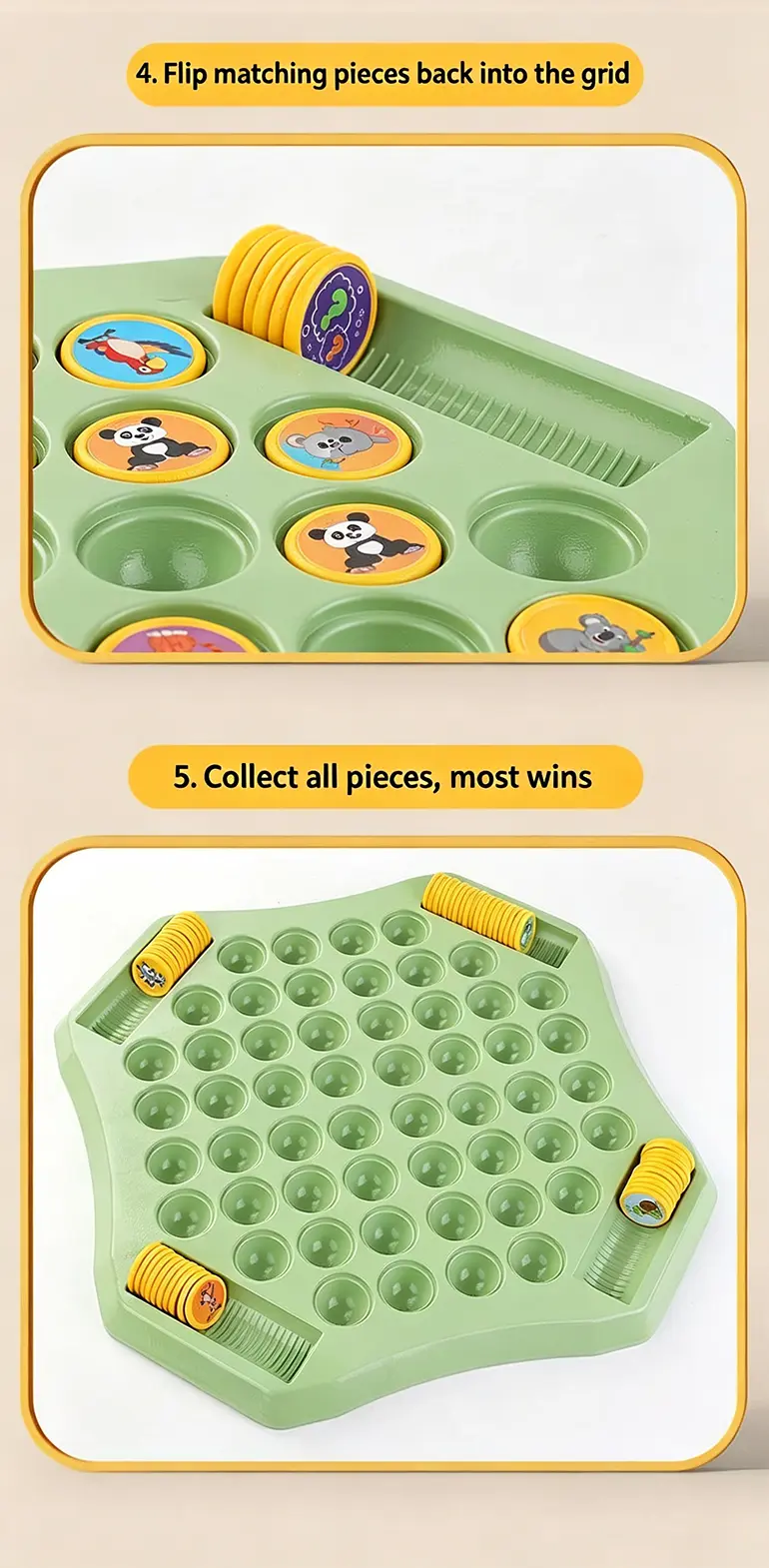 Animal Flip Chess Memory Game, DIY Stickers (TG4876585) — product detail panel 4