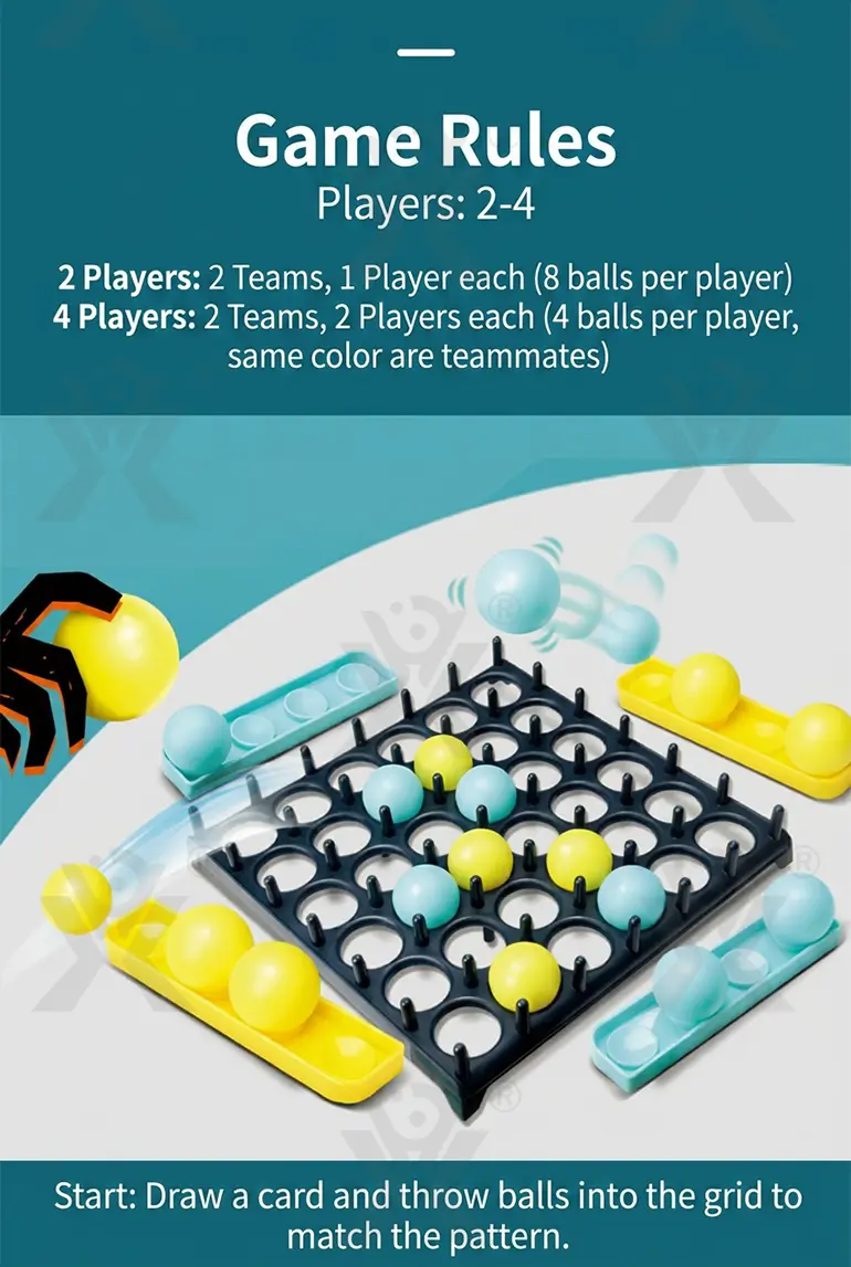 Jumping Ball Tabletop Game, Grid-Matching (TG1434123) — product detail panel 4