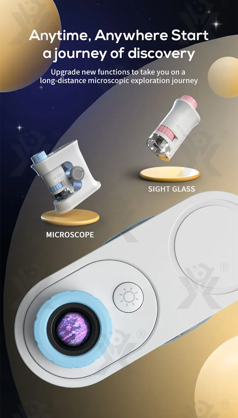 Kids’ Magnetic Microscope Toy, Ultra-High Magnification (TG4025215) — product detail panel 2