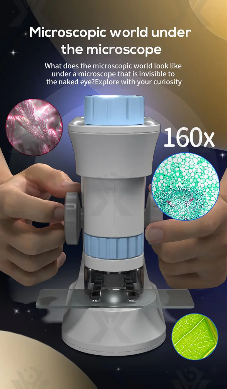 Kids’ Magnetic Microscope Toy, Ultra-High Magnification (TG4025215) — product detail panel 3