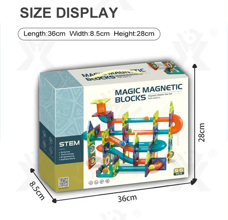 Magnetic Tiles Marble Run, 3D Magnetic Building Blocks Set Race Track Toy for Kids (TG5155459) — product detail panel 9