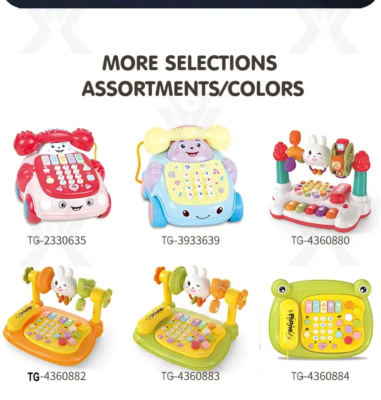 Cartoon Baby Interactive Music Light Keyboard Telephone Toy (TG4360881) — product detail panel 9