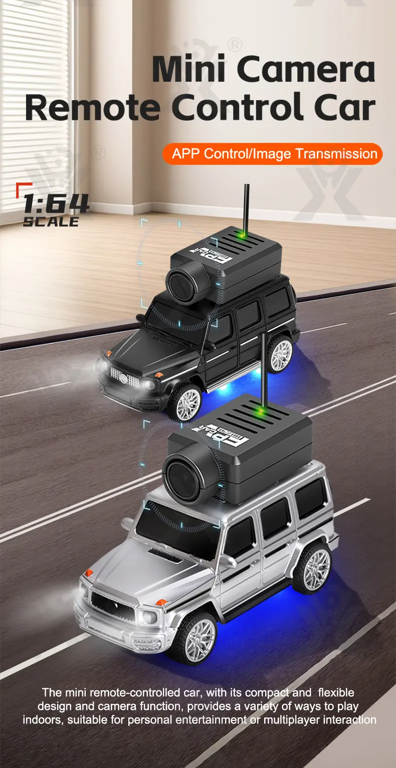 1:64 Scale RC Camera Car, 2.4G APP Control Desktop Car (TG5126614) — product detail panel 1