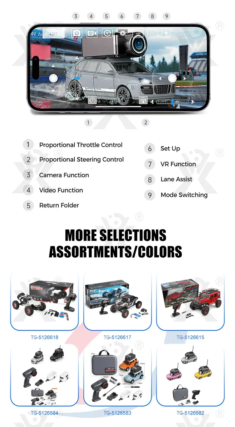1:64 Scale RC Camera Car, 2.4G APP Control Desktop Car (TG5126614) — product detail panel 8