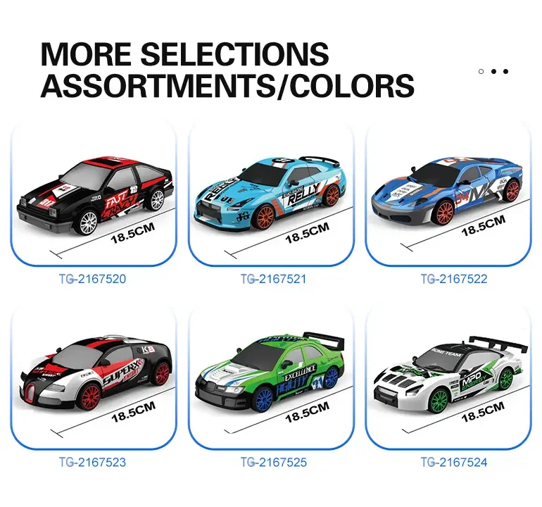 RC Drift Car, 1:24 Scale, 2.4GHz, 4WD (TG2167524) — product detail panel 11