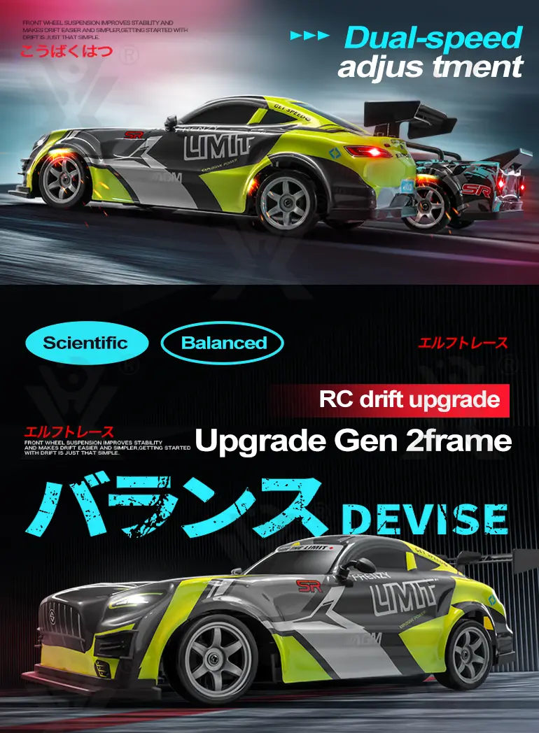 1:16 RC Drift Car, 4WD RC High-Speed Drift Car for Kids, with LED Lights (TG4497595) — product detail panel 3