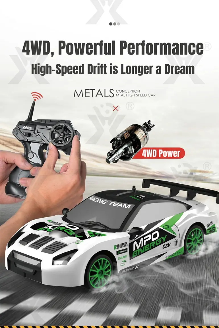 RC Drift Car, 1:24 Scale, 2.4GHz, 4WD (TG2167524) — product detail panel 4