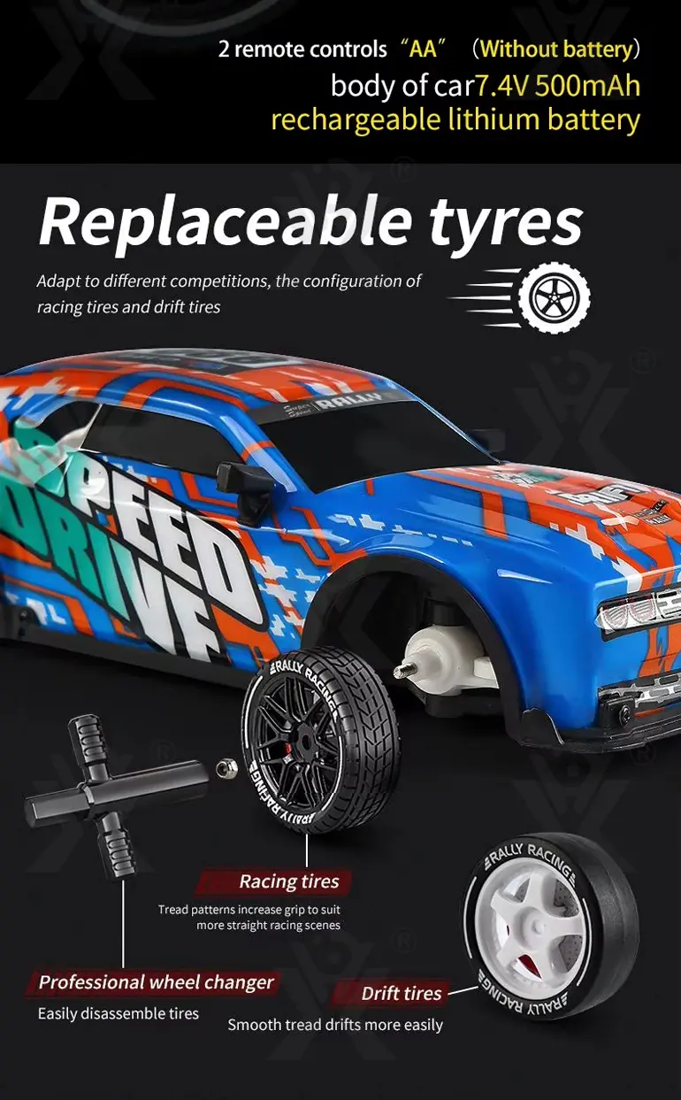 1:16 Four-Way Light RC Racing Car (TG4256361) — product detail panel 3