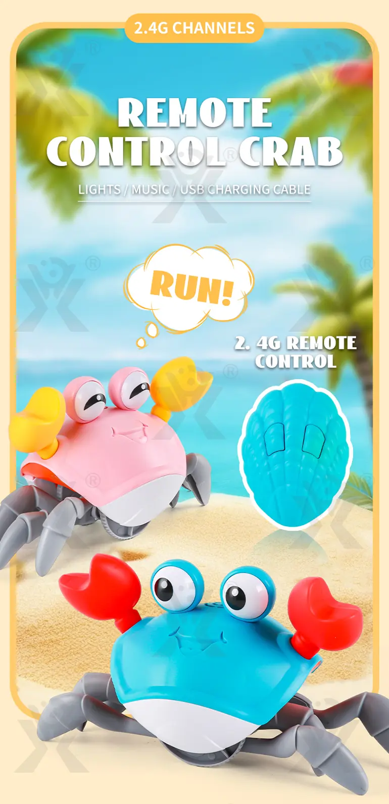 RC Electric Induction Crab with Sound and Light (TG4907398) — product detail panel 1