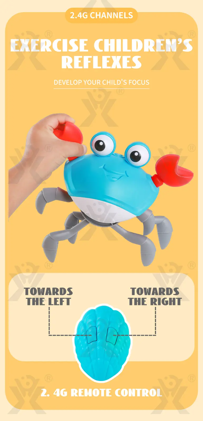 RC Electric Induction Crab with Sound and Light (TG4907398) — product detail panel 9