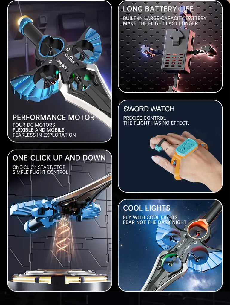 Gesture-Controlled Levitating RC Flying Sword Toy-RC Toys Wholesale Suppliers (TG5025485) — product detail panel 2