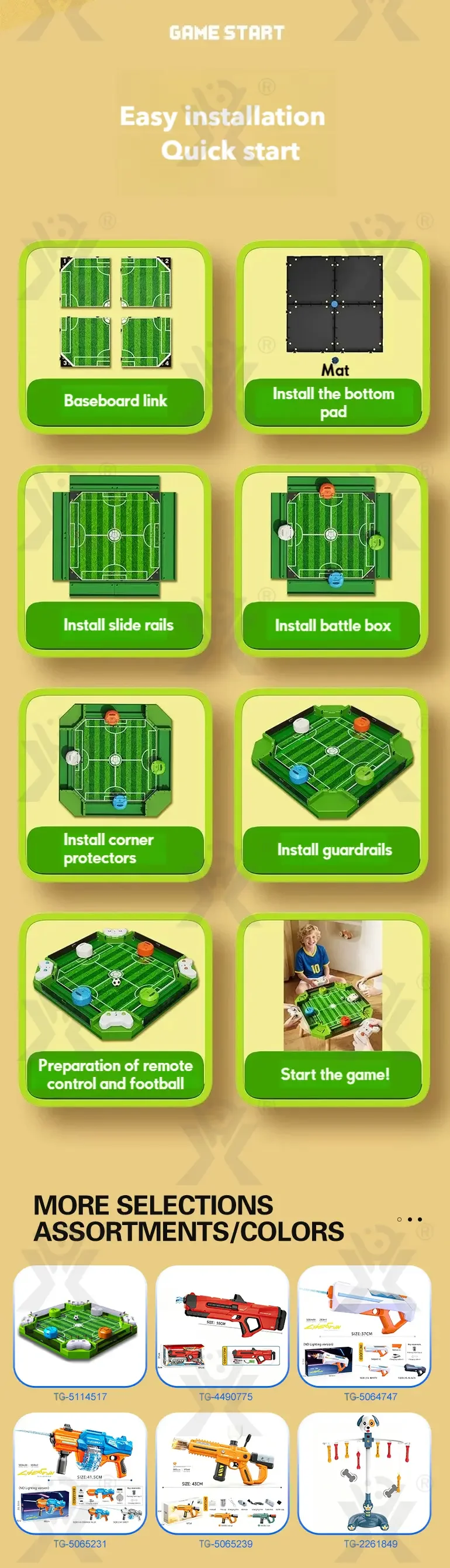 RC Football Table Game, RC Soccer Game (TG5114517) — product detail panel 9